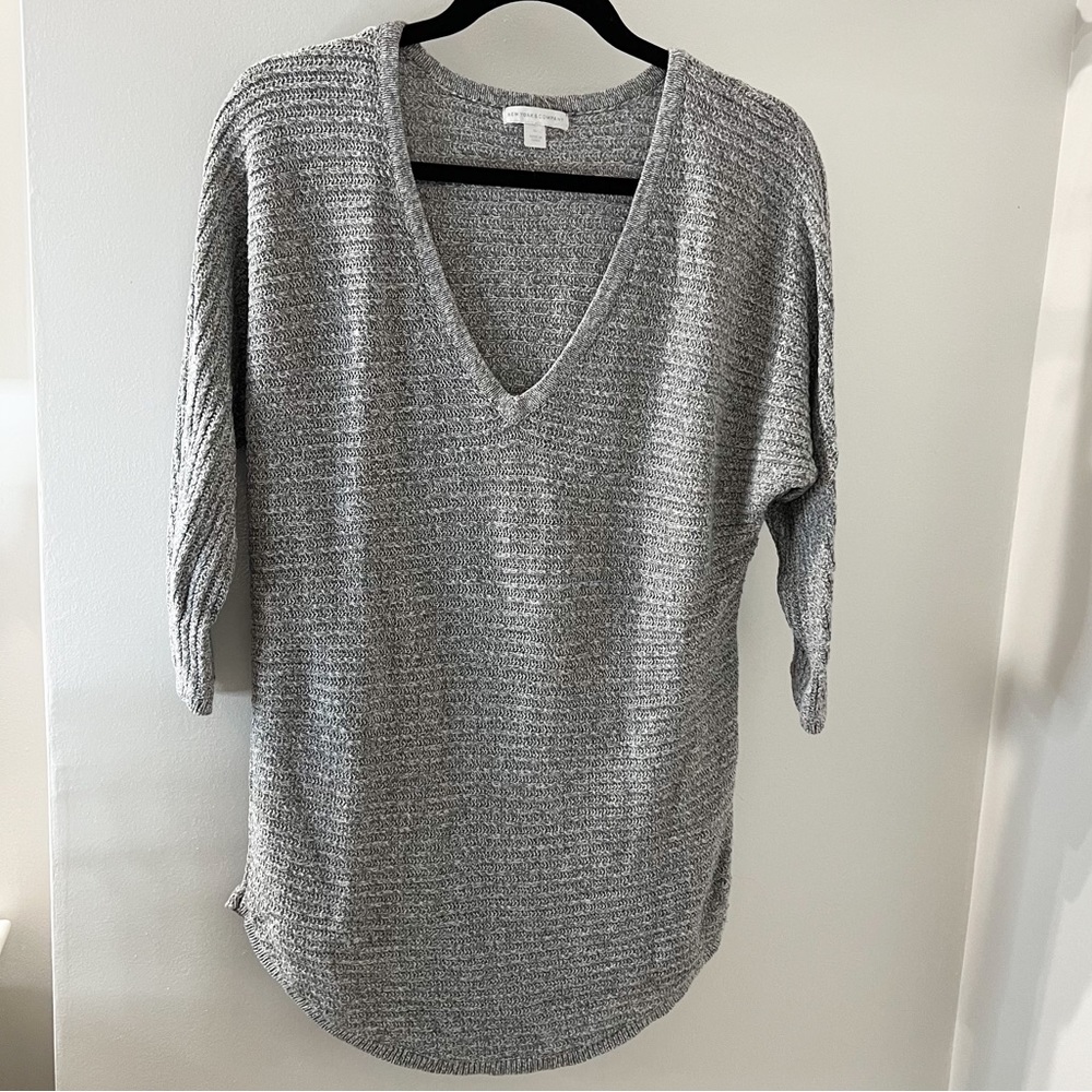 Heather Gray Tunic Sweater